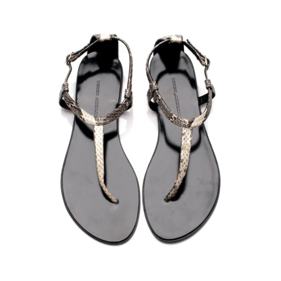 Genuine Snake Skin Leather Sandals Handmade - Picture 1 of 8